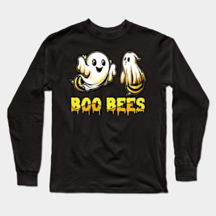 Funny Boo Bees Animal Ghost Funny Halloween Long Sleeve T-Shirt